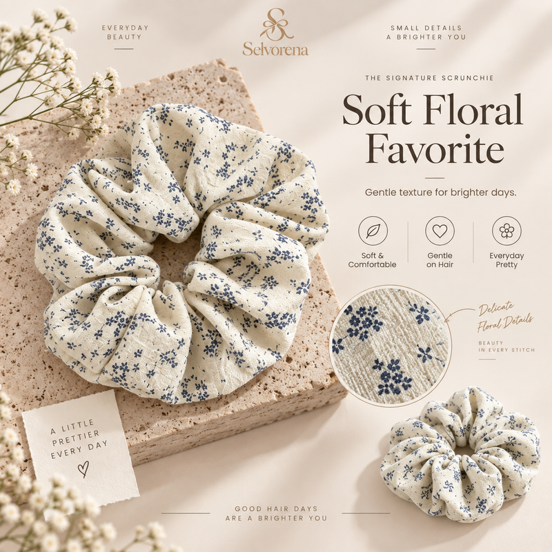 Selvorena™ FloraMuse Scrunchie