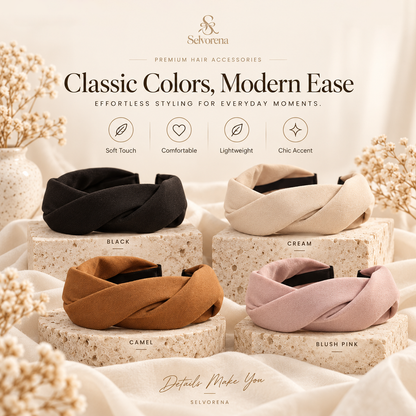 Selvorena™ Elara Twisted Knot Headband