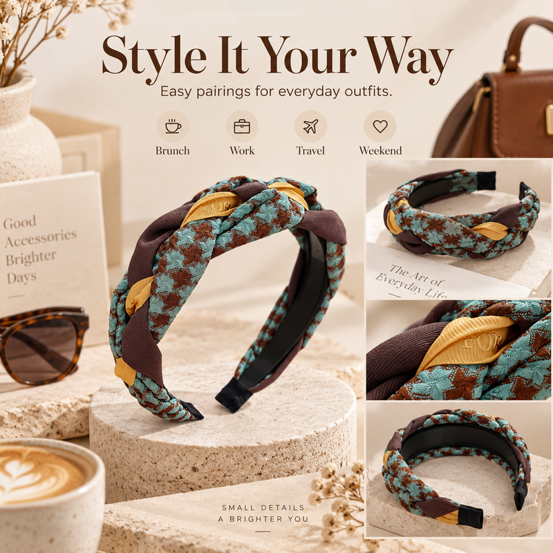 Selvorena™ Aurelia Braided Woven Headband