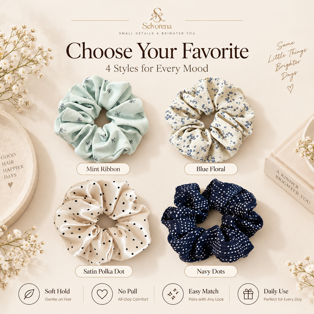 Selvorena™ FloraMuse Scrunchie