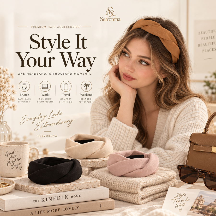 Selvorena™ Elara Twisted Knot Headband