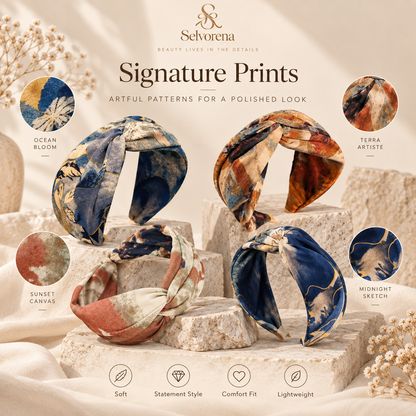 Selvorena™ Aurelia Printed Twist Headband
